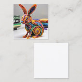 Carte D'appel Liflike Beauty Paper Quilling Rabbit (Devant / Derrière)