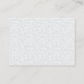 Carte D'appel Light Gray Geometric Floral Pattern (Dos)