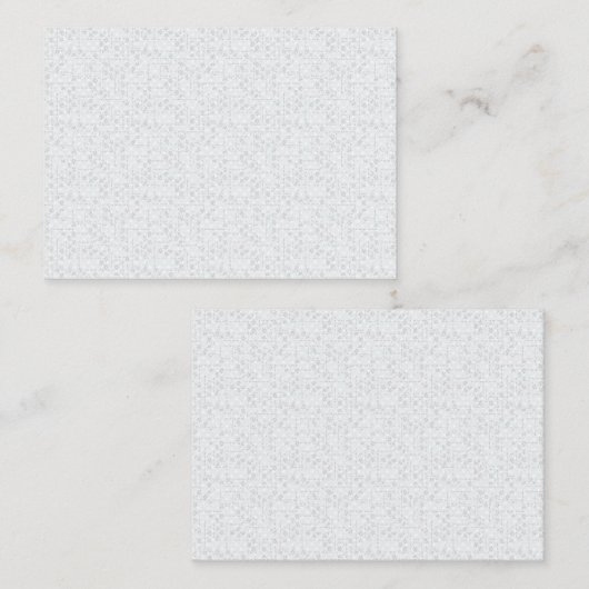 Carte D'appel Light Gray Geometric Floral Pattern (Devant / Derrière)