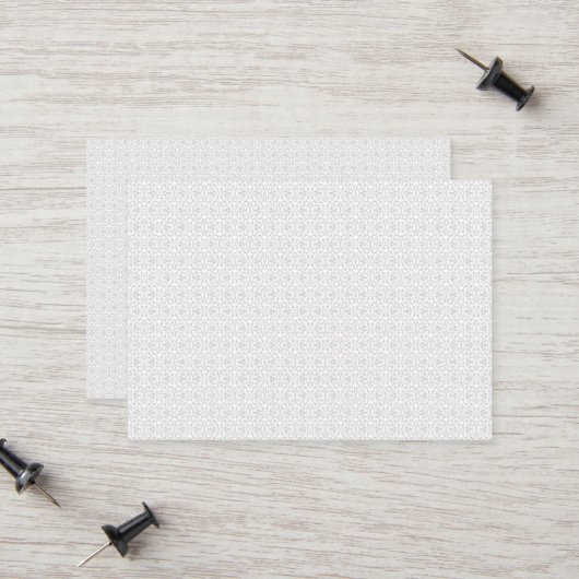 Carte D'appel Light Grey Geometric Tile Pattern (Devant/Arrière en situation)