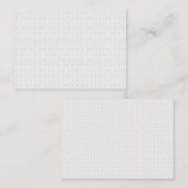Carte D'appel Light Grey Geometric Tile Pattern (Devant / Derrière)