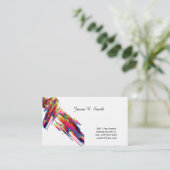 Carte D'appel Linen Classic Calling Card (Debout devant)