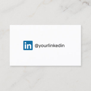 Carte D'appel LinkedIn médias sociaux marketing moderne tendance