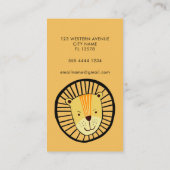 Carte d'appel Lion maman (Dos)