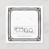 Carte D'appel Logo Doodle Stud oreille Carré Card 06 Petit Pack (Devant)