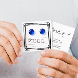 Carte D'appel Logo Doodle Stud oreille Carré Card 06 Petit Pack