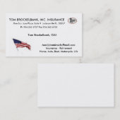 Carte D'appel Logo indépendant d'agent d'Institut central des (Devant / Derrière)