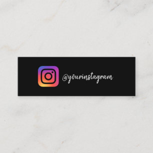 Carte D'appel Logo Instagram médias sociaux script moderne tenda