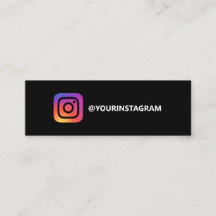 Carte D'appel Logo Instagram médias sociaux simple moderne tenda