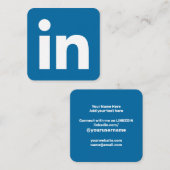 Carte D'appel Logo LinkedIn médias sociaux entreprise moderne te (Devant / Derrière)