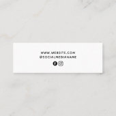 Carte D'appel Logo Médias sociaux Boucles d'oreilles Display Car (Dos)