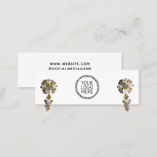 Carte D'appel Logo Médias sociaux Boucles d'oreilles Display Car