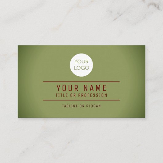 Carte D'appel Logo professionnel de QR Code Spotlight Green Name (Devant)