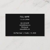 Carte D'appel Logo professionnel du code QR | Entreprise moderne (Dos)