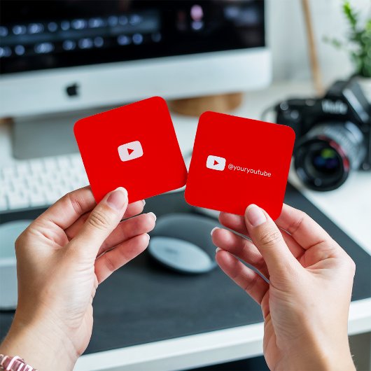 Carte D'appel Logo simple des médias sociaux de YouTube