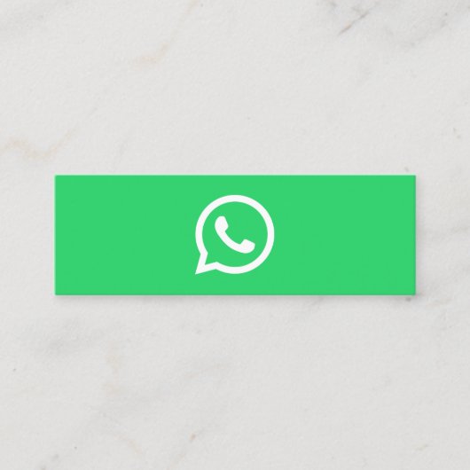 Carte D'appel Logo WhatsApp médias sociaux entreprise moderne te (Devant)