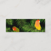 Carte D'appel Lovebird Parrot Black Tropical Bird Site Web (Devant)