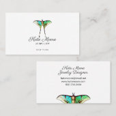 Carte D'appel Lush Butterfly Logo Designer bijoux (Devant / Derrière)