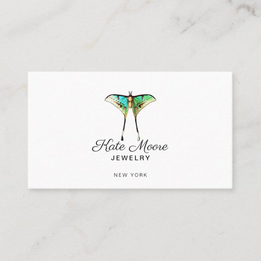 Carte D'appel Lush Butterfly Logo Designer bijoux (Devant)