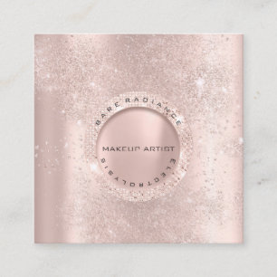 Carte D'appel Lux de parties scintillantes de rose d'électrolys