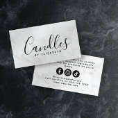 Carte D'appel Machine à bougies en marbre