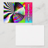 Carte D'appel MAGIC FREAK INC ( vous pouvez modifier les mots ) (Devant / Derrière)