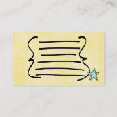 Carte D'appel Mâles de comportement (Dos)