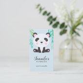 Carte d'appel maman Cute Panda Bear Bamboo (Debout devant)