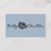 Carte D'appel Maman d'acclamation de bouledogue (Dos)