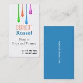 Carte d'appel maman de Peinture Drivers (Devant / Derrière)