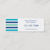 Carte D'appel Maman de tendance de couleur appelle bleu (Dos)