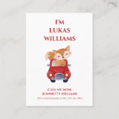 Carte d'appel maman mignonne pour enfant (Dos)