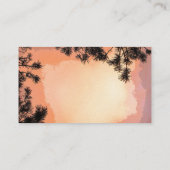 Carte D'appel Maman Piney de coucher du soleil (Dos)