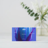 Carte D'appel Maman Rose bleu rose (Debout devant)