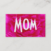 Carte D'appel Maman Rose bleu rose (Dos)