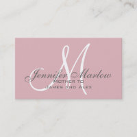 Carte d'appel maman simple | Bébé rose