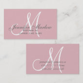 Carte d'appel maman simple | Bébé rose (Devant / Derrière)