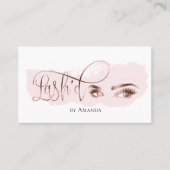 Carte D'appel Maquillage Eyebrow Eyes Lashes Rose Gold Lash (Devant)