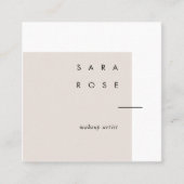 Carte D'appel maquillage minimaliste entreprise professionnelle (Devant)