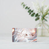 Carte D'appel Maquillage moderne Artis Lashes Optique or Rose (Debout devant)