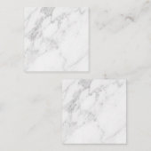 Carte D'appel Marbre Blanc (Devant / Derrière)
