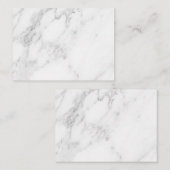Carte D'appel Marbre Blanc (Devant / Derrière)