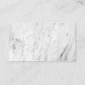 Carte D'appel Marbre professionnel rose QR Code Entreprise moder (Dos)