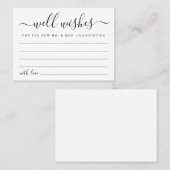 Carte D'appel Mariage Well Wives for the Mr & Mrs. - Simple (Devant / Derrière)