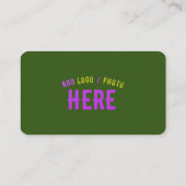 CARTE D'APPEL MARQUE MODERNE MODERNE VERTE DE FORÊT MODERNE VÉRI (Dos)