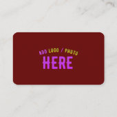 CARTE D'APPEL MARQUE VÉRIFIÉE ÉLÉGANTE MODERNE ET PERSONNALISABL (Dos)