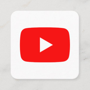 Carte D'appel Médias sociaux de logo de Youtube rouges et promo