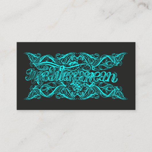 Carte D'appel Mediterranean - Calligraphy (Devant)