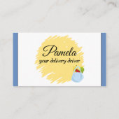 Carte D'appel Merci client du pilote de livraison pour conseils (Dos)