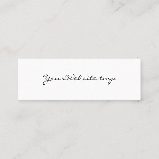 Carte D'appel Merci de script simple pour votre commande Mini (Dos)